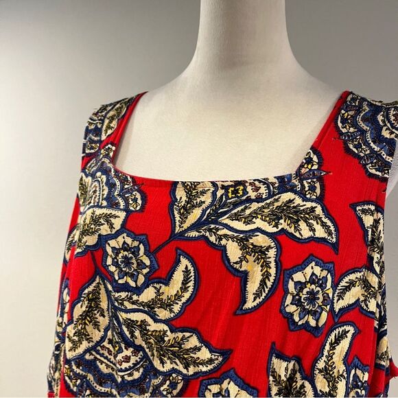 Maurices sleeveless paisley Floral plus size mini Dress size 1X - Picture 2 of 15